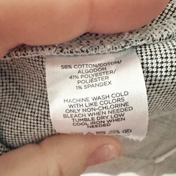 Loft Gray Plaid Knit Blazer Cardigan Women's Size XXL single button closure‎ - Picture 6 of 11